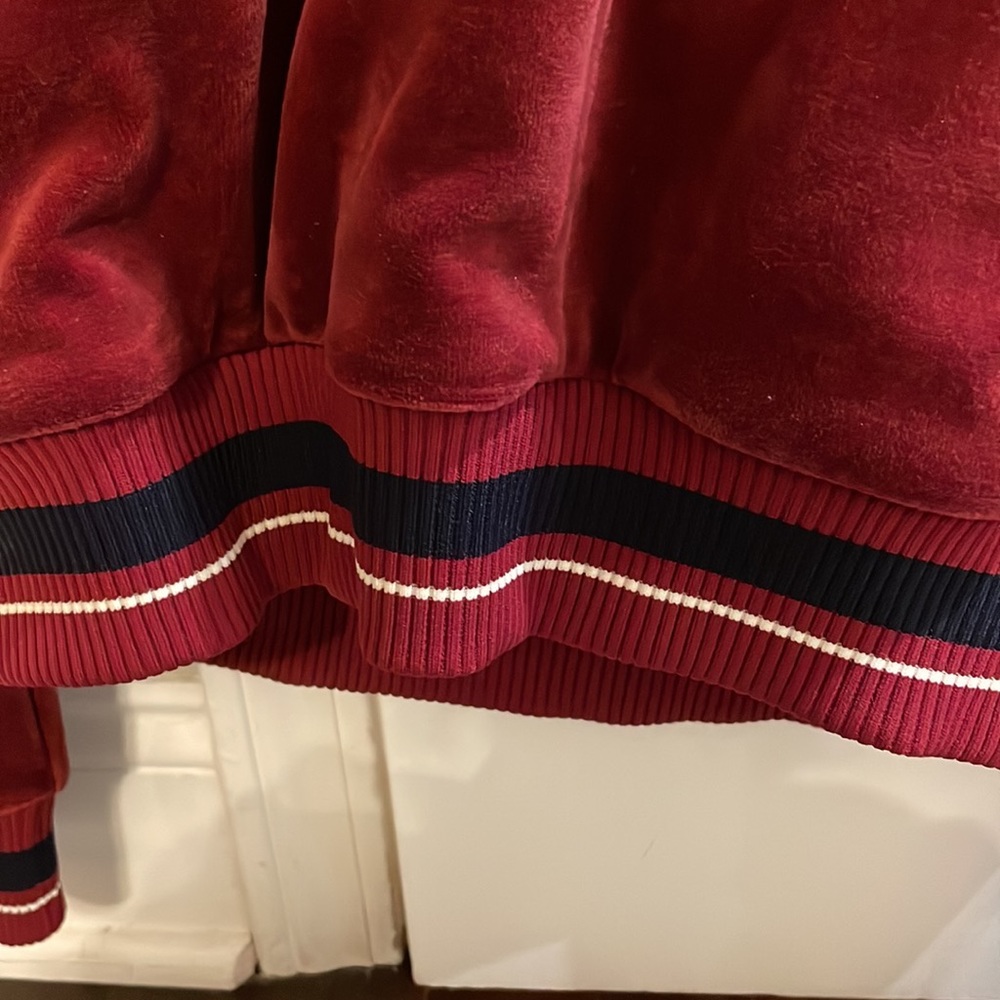HP♥️ Opening Ceremony | XS Velour Wrap Hoodie. Burgundy. - Picture 4 of 7